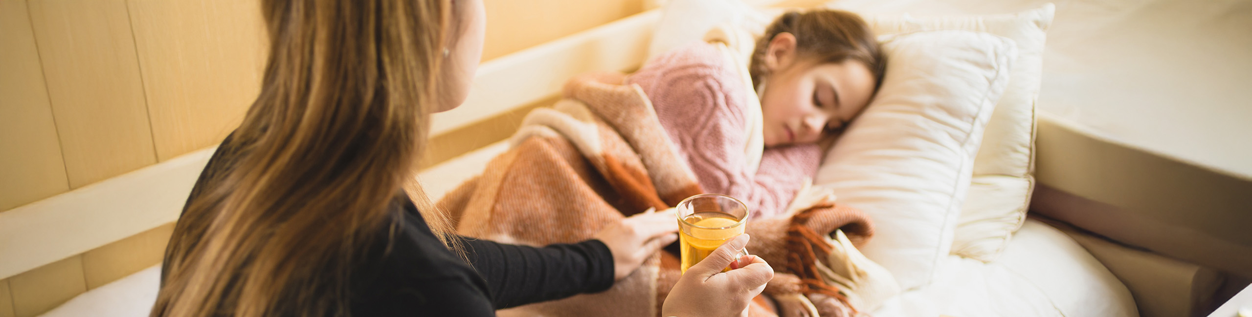 Bolesna učenica i njena majka.